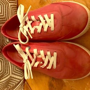 Ecco Red leather walking shoes/sneakers